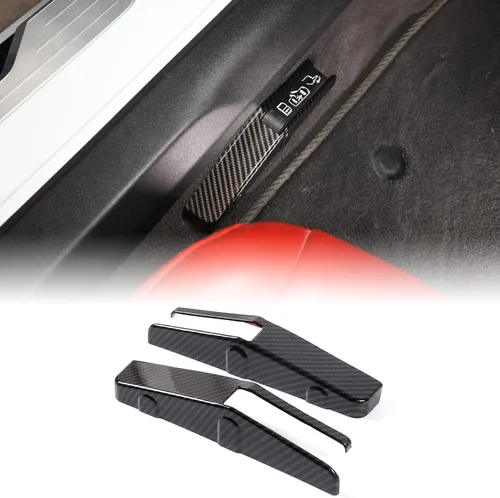 Vista 32 de CHEAYAR Marco de Decoración y Cubierta de Remate Compatible con Interruptor de Elevación de Ventana para Chevrolet Corvette C8 2020-2023