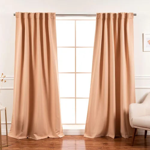Vista 54 de Best Home Fashion Paneles de cortinas opacas de alta calidad, con aislamiento térmico sólido, cortinas opacas para tratamiento de ventanas