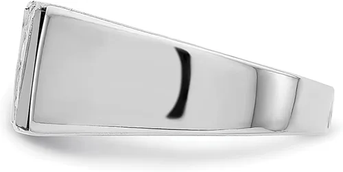 Vista 4 de ICE CARATS Anillo de plata de ley 925 para hombre, circonita cúbica, circonita cúbica, piedras preciosas para hombre, joyería fina para papá