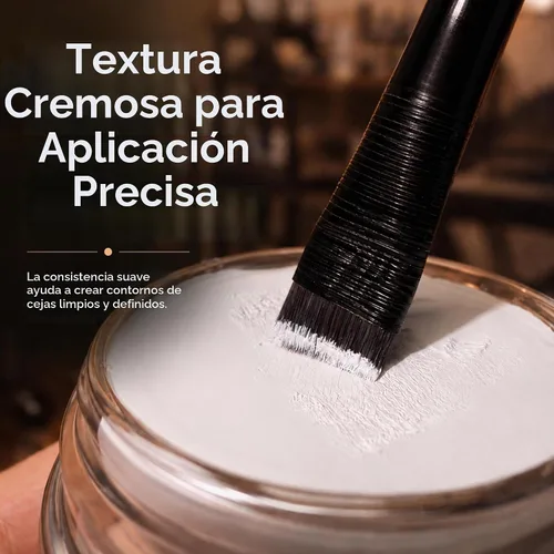 Vista 3 de Kit de mapeo de cejas con pasta blanca para cejas