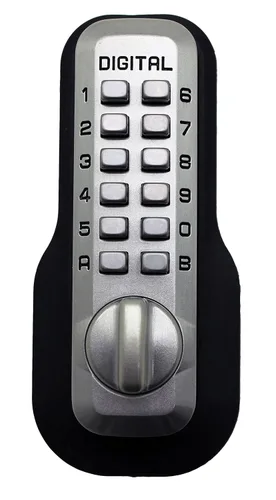 Vista 8 de Cerradura mecánica sin llave Lockey USA, Bright Brass, 1