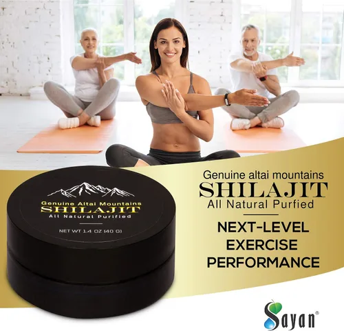Vista 3 de Sayan Shilajit - Tabletas minerales de resina negra orgánica pura y paquete de resina altamente potente, suplemento de ácido fúlvico orgánico