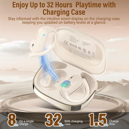 Vista 8 de Auriculares de traducción Ai en tiempo real, auriculares de Blanco