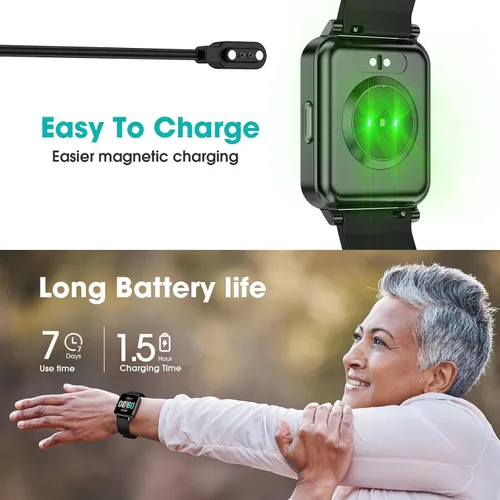 Vista 7 de Reloj inteligente Kummel para adolescentes, sin aplicación/teléfono necesario, relojes deportivos para adolescentes con monitor de frecuencia
