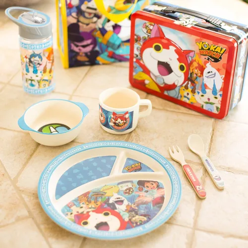 Vista 5 de Vandor maleta de lata grande de El gato en el sombrero de Dr. Seuss, reloj Yo-kai, Multicolor