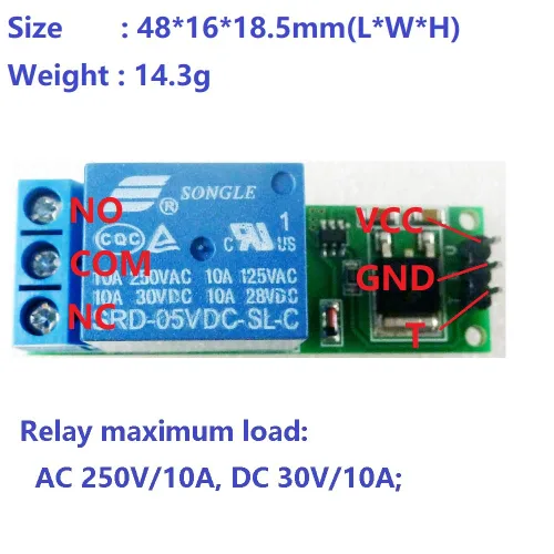 Vista 6 de Módulo de relé de pestillo abatible DC de 6 V-24 V, interruptor biestable de autobloqueo, placa de activación de pulso bajo para Arduino Smart Home