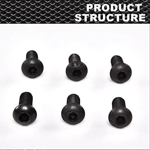 Vista 5 de CROSSDESIGN Juego de 6 tornillos Torx y tuerca plana compatibles con Polaris Ranger RZR General Body