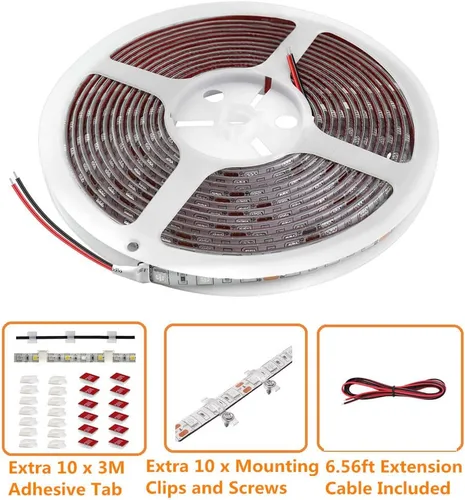 Vista 4 de HOKIION Pontón - Luces LED para barco, 12 V 20 pies, tira de luces LED marinas impermeable, luz interior de barco, luz de cubierta de barcos