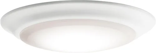 Vista 15 de Kichler Gen I Downlight LED, montaje empotrado al techo de 7.5", luz interior regulable, 2700K, (7.5" x 1.5"), blanco, 43846WHLED27