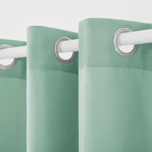 Vista 50 de TOWN & COUNTRY BASICS Cabana Cortinas Sólidas de Peso Pesado para Interiores y Exteriores, Opacidad de Filtrado de Luz con Parte Superior de Ojales