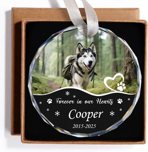 Vista 16 de Adornos de Navidad personalizados para la familia 2025, adornos de foto personalizados para decoraciones de árbol de Navidad, para baby shower