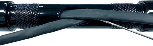 Vista 4 de Dominator Industries Manillares Ape Hanger Meathook Bar de 1 1/4" PRE-CABLEADOS de 14" compatibles con Harley Davidson Bagger Electra & Street Glide