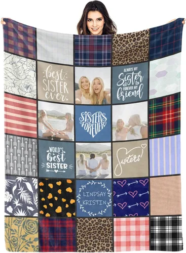 Vista 18 de Mantas personalizadas con foto, manta de fotos personalizada, mantas personalizadas con imagen, regalos personalizados para mujeres, hombres