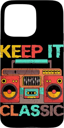 Vista 31 de Keep It Classic Radio 80s 90s Retro Vintage Cassette Player Funda para iPhone 17