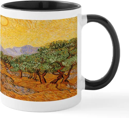 Vista 25 de CafePress Irises By Vincent Van Gogh Taza de café de cerámica de 11 oz (11.0 fl oz)