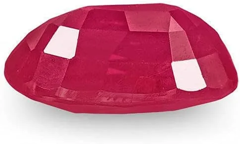 Vista 3 de Piedra preciosa de rubí birmana certificada en laboratorio natural 100 real oval rubí piedra suelta 2.5 Ct