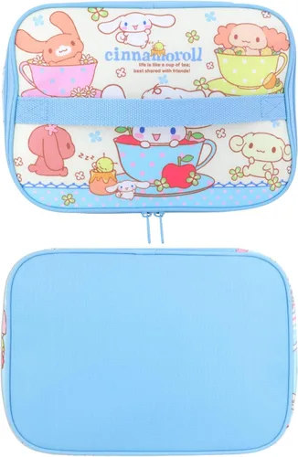 Vista 4 de Roffatide Anime Cinnamoroll - Bolsa de almuerzo con asa aislada, a prueba de fugas, reutilizable, bolsa de almuerzo para el trabajo, picnic Azul