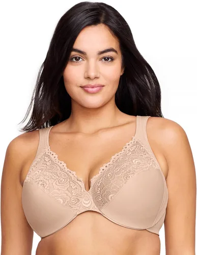 Vista 9 de Glamorise Sujetador de encaje Wonderwire de corte bajo para mujer, talla grande, #1240