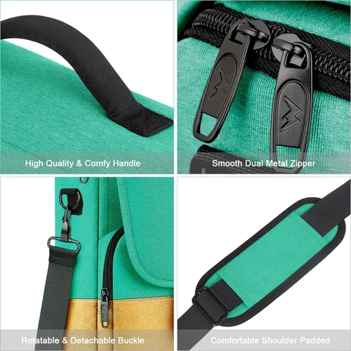 Vista 29 de MATEIN Bolsa tipo mensajero para hombres, mochila escolar para adolescentes, ligera de 17.3 pulgadas, maletín para laptop grande, bolsa cruzada