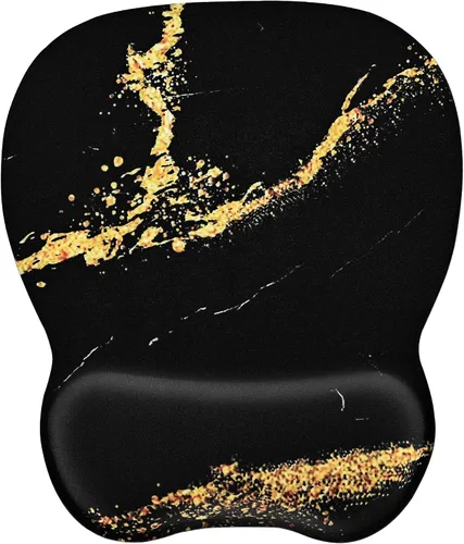 Vista 22 de EooCoo Alfombrilla ergonómica para mouse con soporte de muñeca, alfombrilla de mouse con reposamuñecas de espuma viscoelástica y base antideslizante