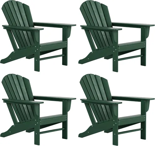 Vista 11 de WestinTrends Dylan - Silla Adirondack para exteriores (juego de 2), color blanco