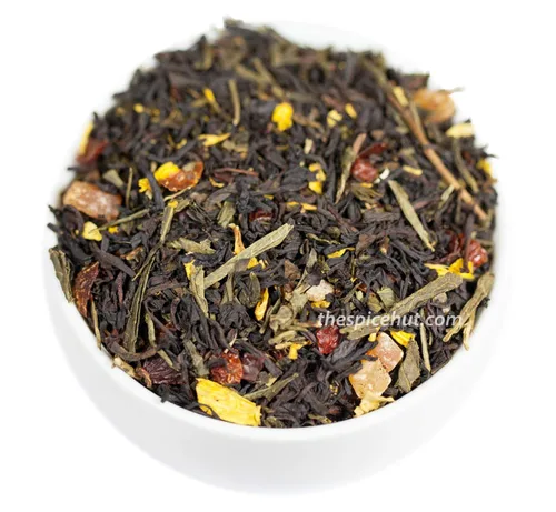 Vista 2 de Té negro con sabor a hoja suelta tropical paraíso, el primer sorbo de té 8 onzas, BF108C