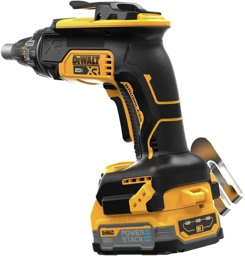 Vista 5 de DEWALT Pistola de tornillos para paneles de yeso de 20V MAX, batería y cargador incluidos (DCF630E1)