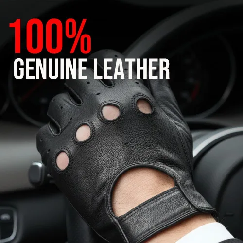 Vista 6 de Nuevos Guantes de Cuero de Policía Motociclista para Conducir Montar Carreras Cuero Natural Real Pantalla Táctil Ventilación Hombres Mujeres