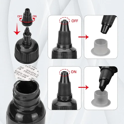 Vista 5 de Kit de máquina de tatuaje, agujas de cartucho, suministro de energía para principiantes, kit de bolígrafo de tatuaje rotativo, juego completo