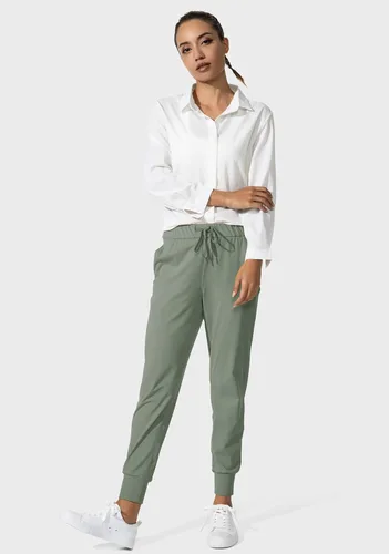 Vista 5 de SANTINY - Pantalones deportivos para mujer, con bolsillos y cordón ajustable, para correr, descansar, entrenar y trotar