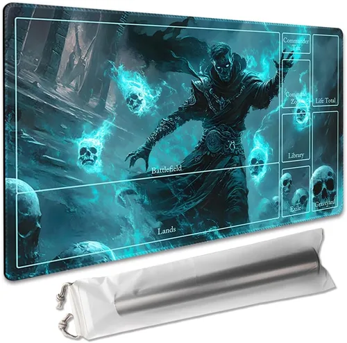 Vista 14 de Juego de mesa MTG de 14 x 24 pulgadas, compatible con OCG CCG RPG TCG Playmats (Call of Death)