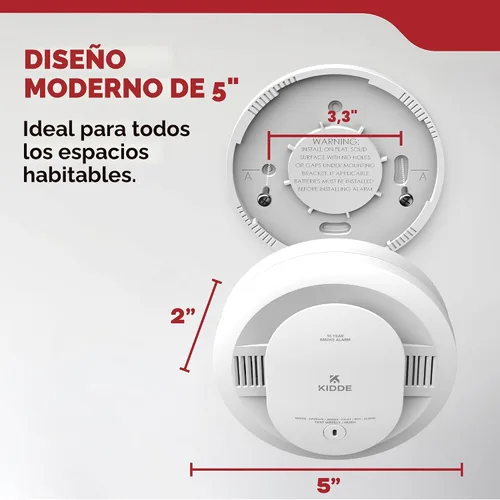 Vista 8 de Kidde - Detector de humo, funciona con batería de 10 años, 20SD10-V, 1 paquete