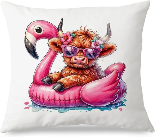 Vista 25 de Fundas de almohada costeras de langosta, fundas de almohada náuticas de langosta roja de Nueva Inglaterra con rayas azules y blancas para casa