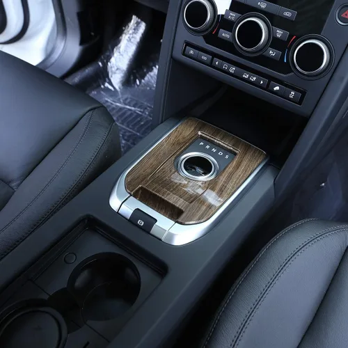 Vista 4 de Cubierta de panel de palanca de cambios interior de automóvil ABS 1 pieza para Land Rover Discovery Sport 2015-2018 accesorios de automóvil
