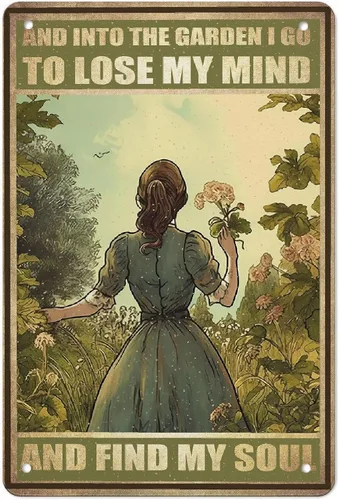 Vista 13 de Letrero de metal de mariposa de aluminio con diseño de niña y mariposa, póster de metal vintage de 8 x 12 pulgadas, letrero de pintura para Chica