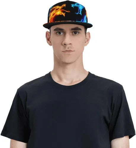 Vista 6 de Supdreamc Gorra de béisbol unisex para adultos, gorra de camionero con cierre de presión