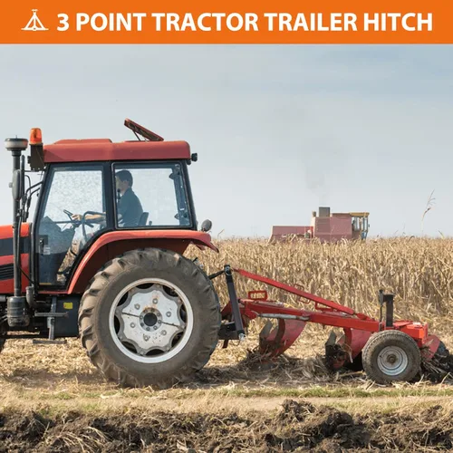 Vista 8 de GAOMON Enganche receptor de 3 puntos de 2 pulgadas, receptor HD de 2 pulgadas, adaptador de enganche de 3 puntos para tractores Cat1, LM25H, Kubota