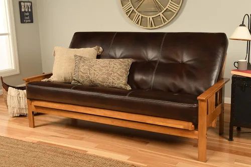 Vista 32 de Kodiak Futons Monterey - Marco de futón con cajones, incluido, color nuez Solo marco