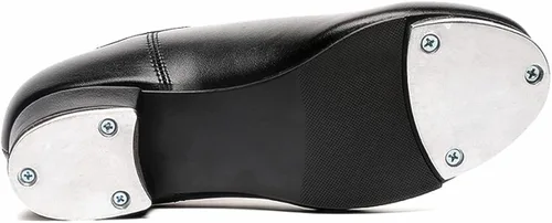 Vista 4 de Mens Lace Up Black Tap Shoes Leather Oxford Dance Shoe