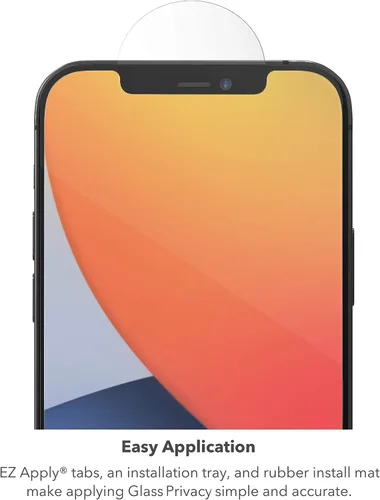 Vista 6 de ZAGG InvisibleShield - Protector de pantalla de privacidad de vidrio para iPhone 13 PRO MAX – 3X protección contra impactos y arañazos, vidrio