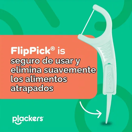 Vista 5 de Plackers Micro Mint - Púas de hilo dental con estuche de viaje, 12 unidades (el color puede variar) Tuffloss sin PTFE, se adapta a dientes