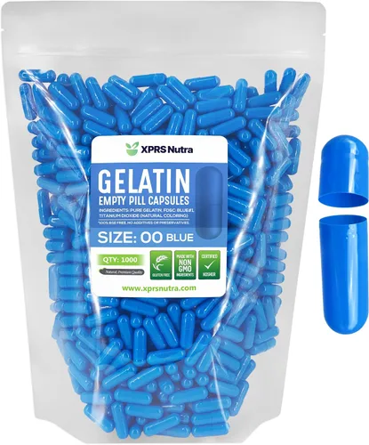 Vista 35 de XPRS Nutra Cápsulas vacías tamaño 00 – 100 cápsulas vacías de gelatina – Pastillas de relleno de cápsulas de bricolaje – Cápsulas de gel rellenables
