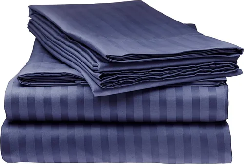 Vista 31 de Juego de sábanas de algodón 100 % 6 piezas de 400 hilos de lujo juego de sábanas para cama (color)