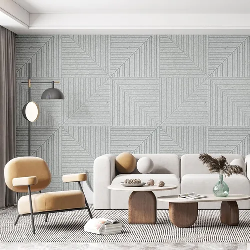 Vista 2 de Art3d Paquete de 6 paneles de pared acústicos autoadhesivos para decoración del hogar, paneles insonorizados de 24 x 24 pulgadas para oficina