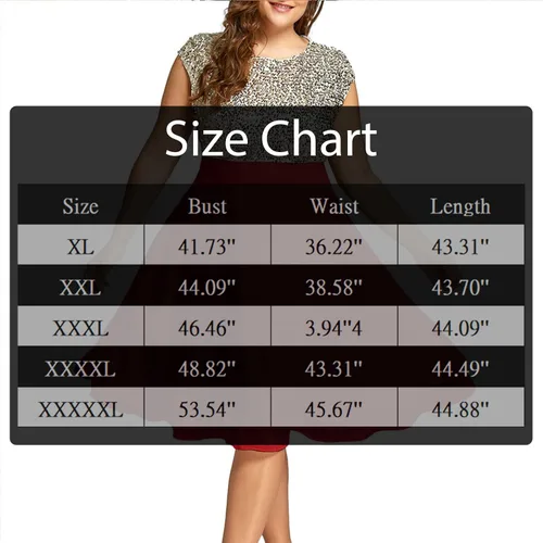 Vista 3 de New Years Eve Outfit Large Size Round Neck Solid Color Chiffon Sequin Sleeveless Zipper New Years Dress