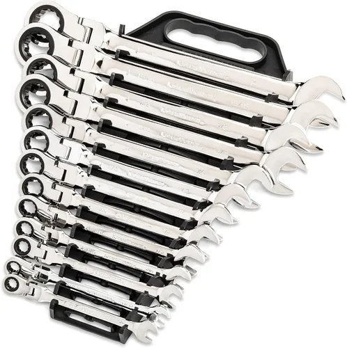 Vista 6 de GEARWRENCH Juego de llaves de trinquete combinadas flexibles de 25 piezas, SAE/MM - 86730