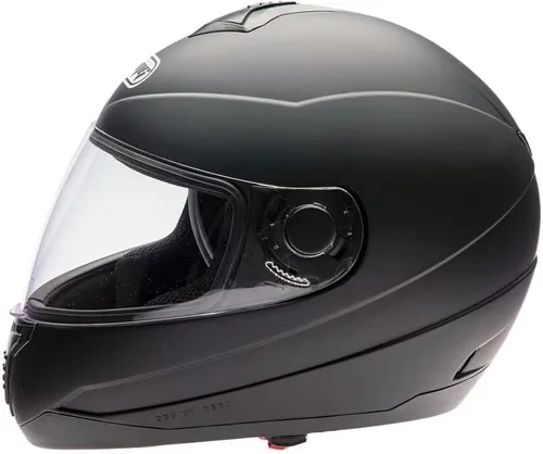 Vista 3 de MMG El casco integral para motocicleta DOT Street Legal viene con escudo transparente y protector ahumado de repuesto (MGAH26) (negro mate, mediano)