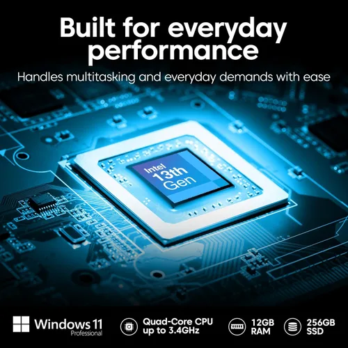 Vista 3 de Fusion5 Tablet PC profesional resistente con Windows 11 de 10.1 pulgadas, 12 GB de RAM, SSD de 256 GB, Intel de 13ª generación, tableta Full HD