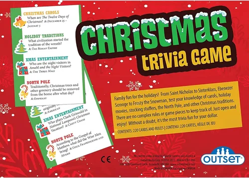 Vista 3 de Juego de trivia de Navidad: un Ho-Ho perfecto contiene más de 200 cartas, gran juego de fiesta para edades de 12 años en adelante juegos de cartas