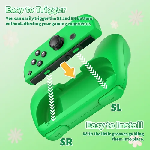 Vista 42 de FASTSNAIL Grips Compatible with Nintendo Switch for Joy Con & OLED Model for Joycon, Wear-resistant Handle Kit Compatible with Joy Cons Controllers